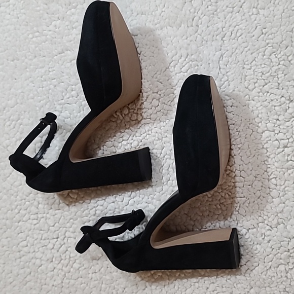 NIB COACH Platform Suede Block Heels Size 8.5M - Picture 3 of 8